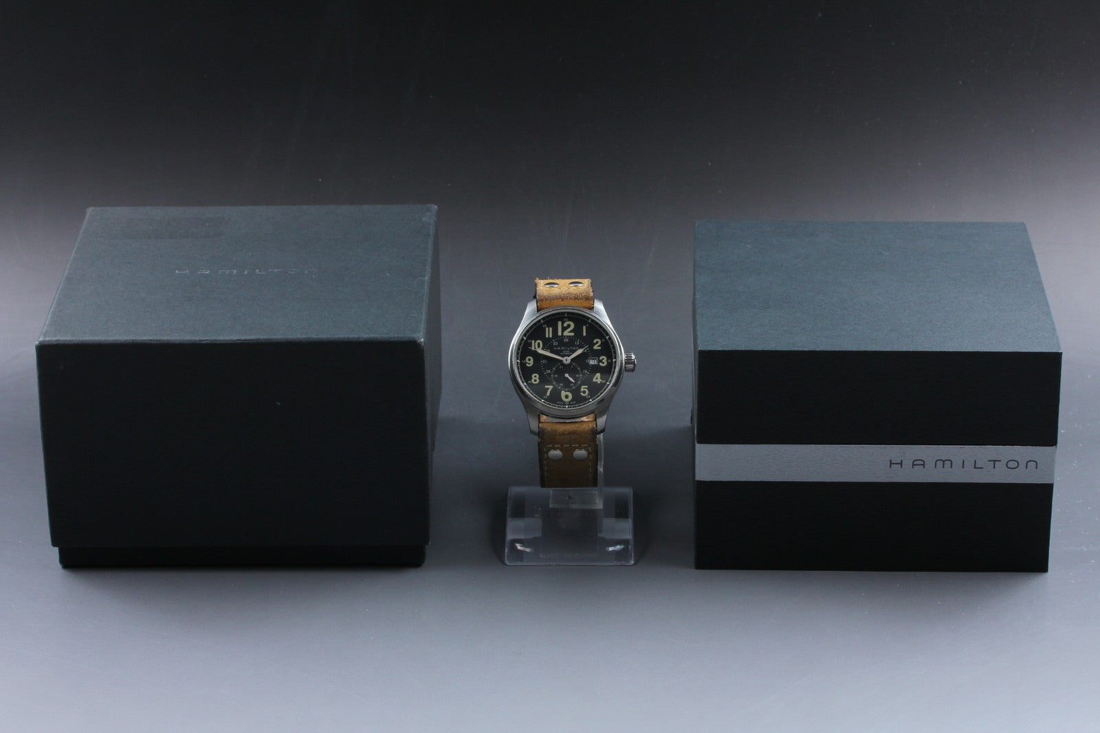 Hamilton Khaki Field H706550 H600708101 Automatic Black Men's Watch 43mm Exc+5