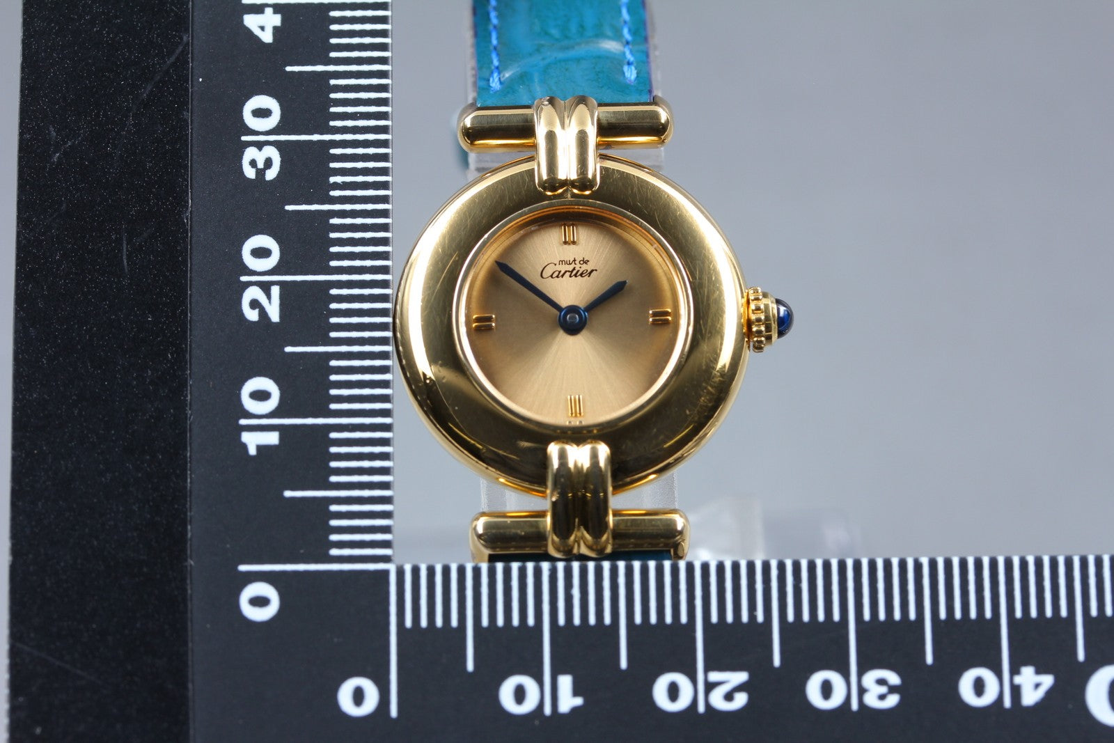 Overhauled [Exc+5] Cartier Must Colisee Vermeil 590002 Gold Women's Quartz Watch