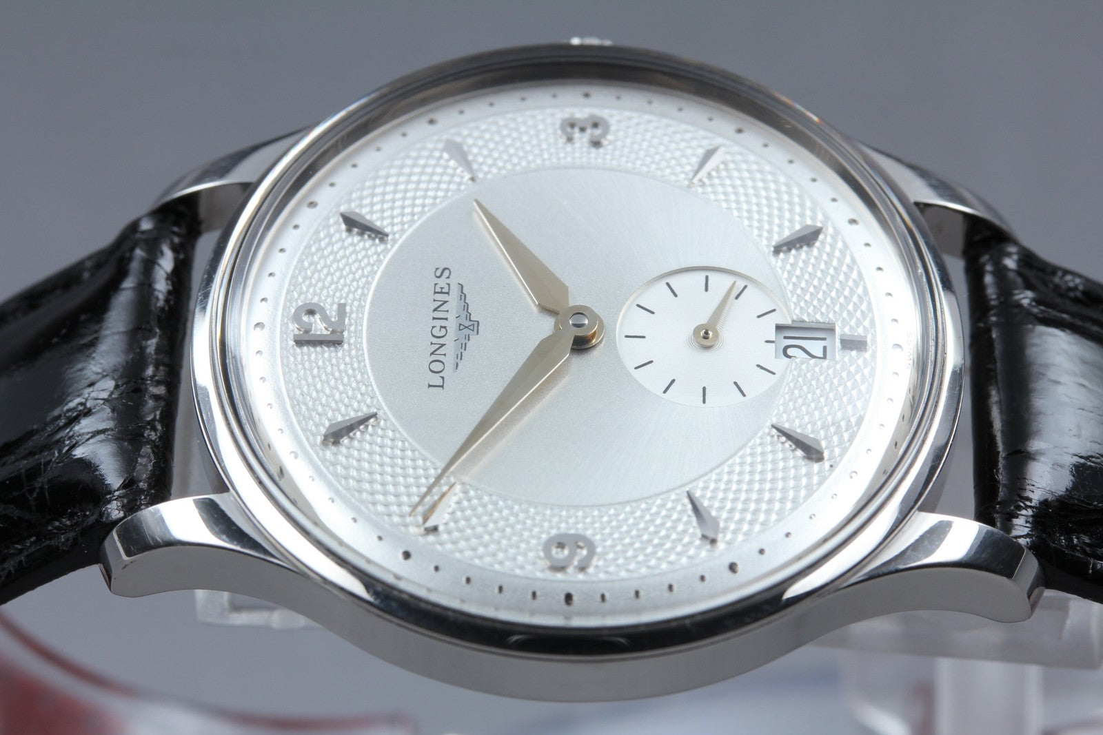 LONGINES  Longines Grand L4.685.4 Silver Automat Men's Watch 35mm From JAPAN