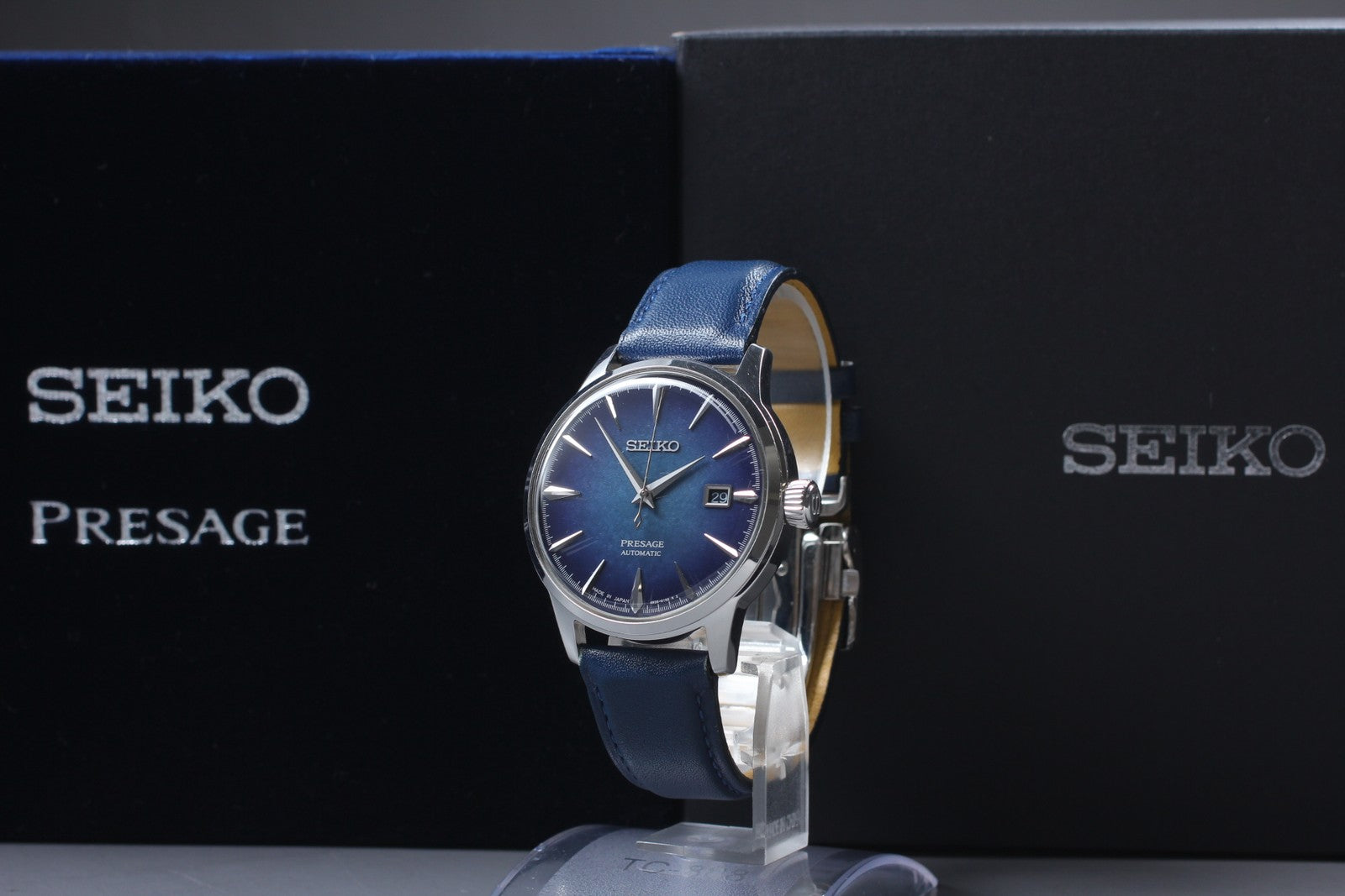 Exc+5*Box SEIKO Presage 4R35-02E0 SARY085 Automatic Blue Men's Watch From JAPAN