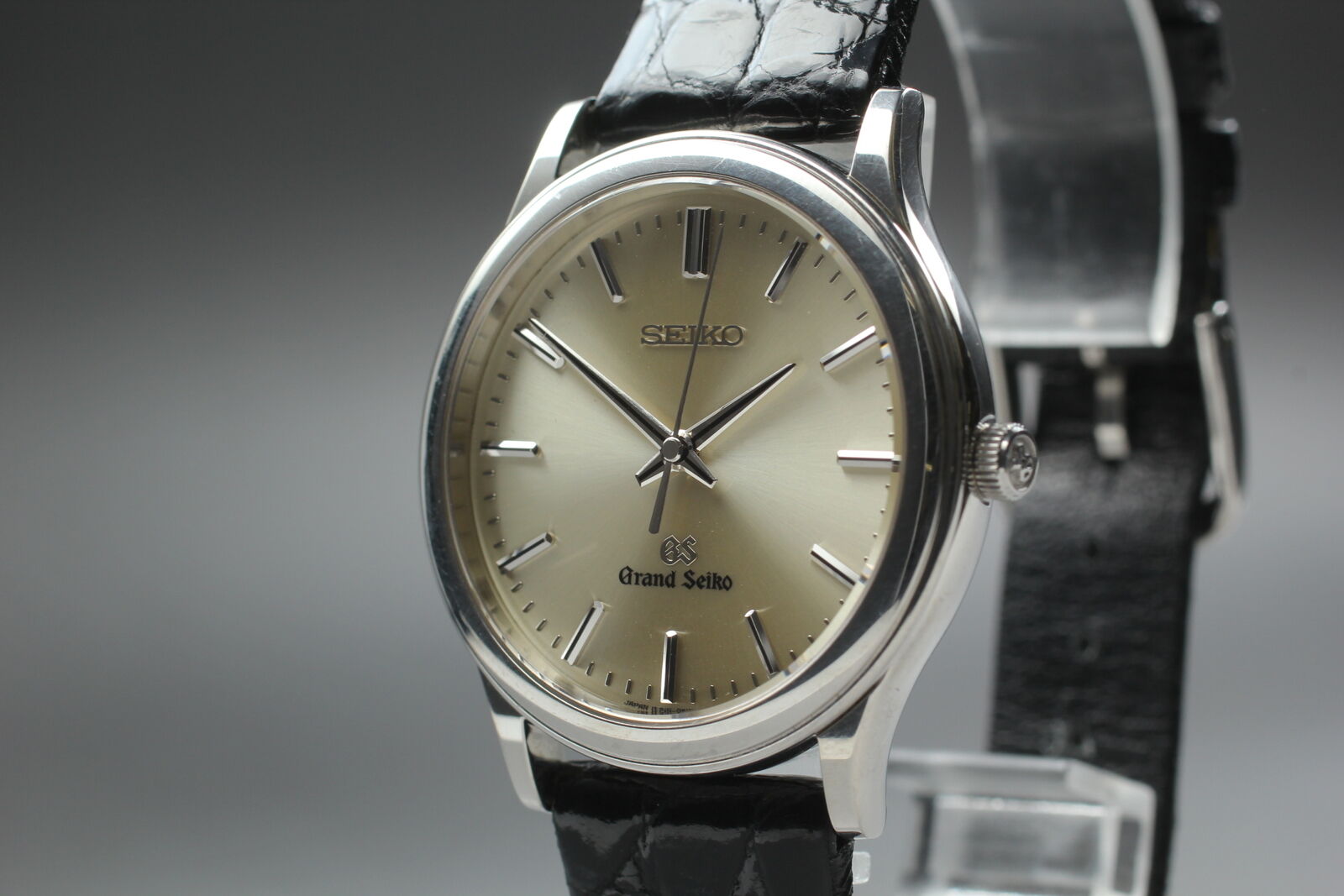 [Near MINT-] SEIKO Grand SEIKO GS 8J55-0A10 Silver Men's Quartz Watch From JAPAN