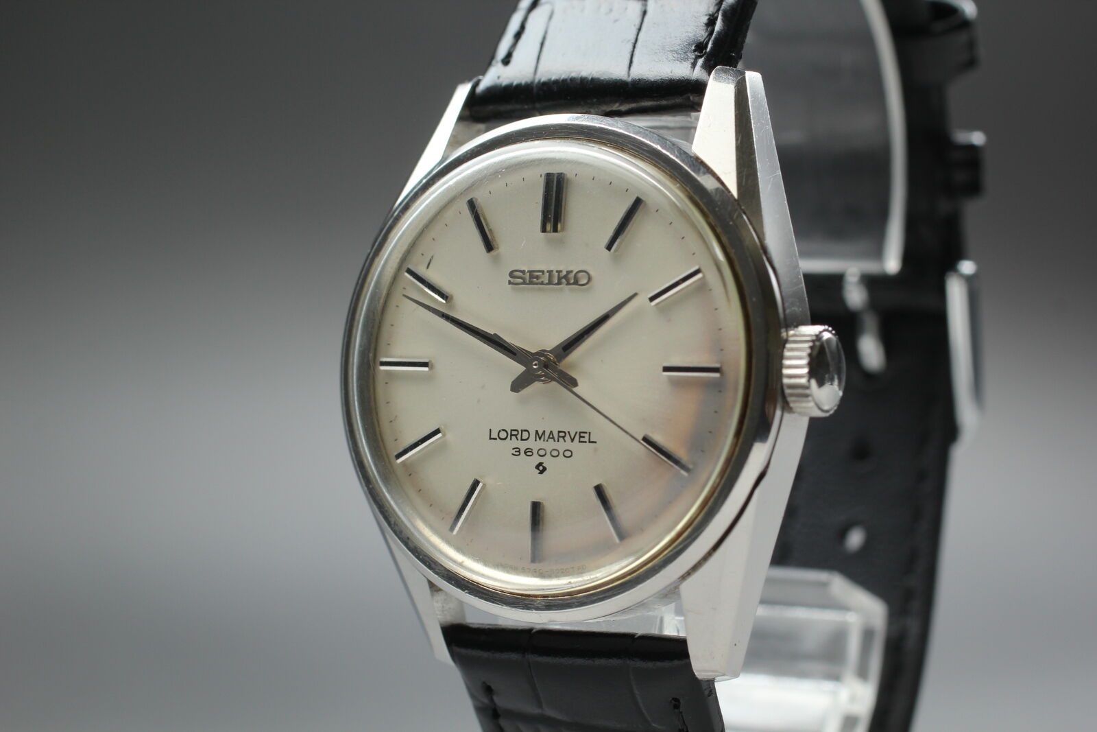 Vintage [Exc+5] SEIKO Load Marvel 5740-8000 36000 Silver Manual Mens Watch JAPAN