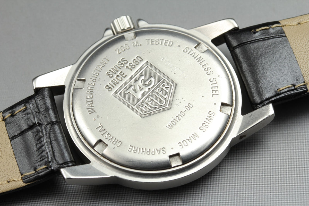 TAG HEUER 1500 Professional WD1210-D0 Quartz Black Dial Men's Watch 36mm JAPAN