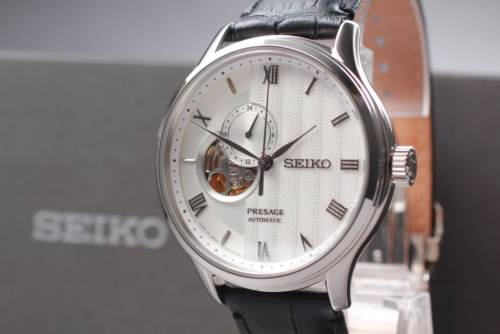 [MINT Box] SEIKO Presage 4R39-00W0 SARY095 Black Automatic Men's Watch JAPAN