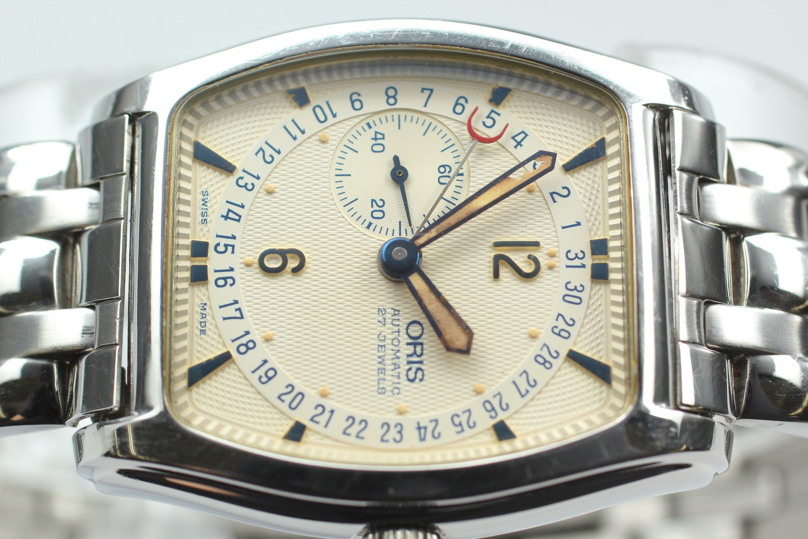 Vintage [Exc+4 Box] ORIS Regulator 7471 Silver 32mm Automatic Men’s Watch JAPAN