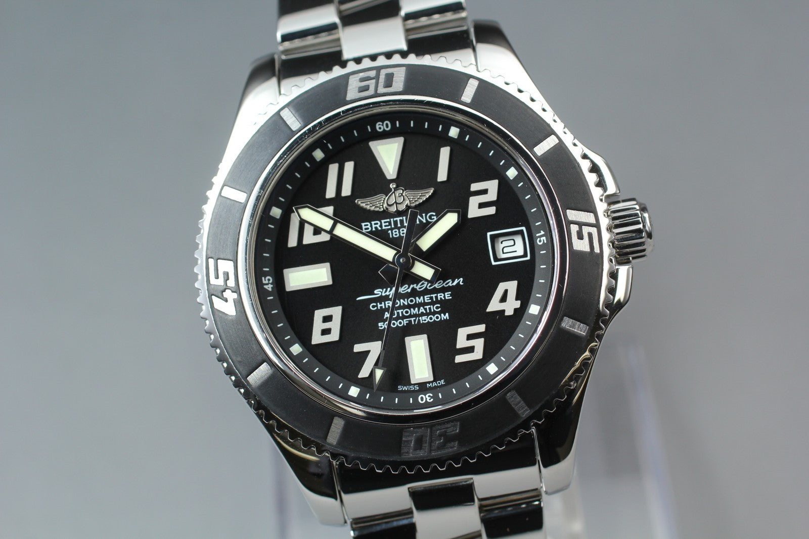 [Polished Box] Breitling Superocean 42 A17364 Black 42mm Automatic Men's Watch