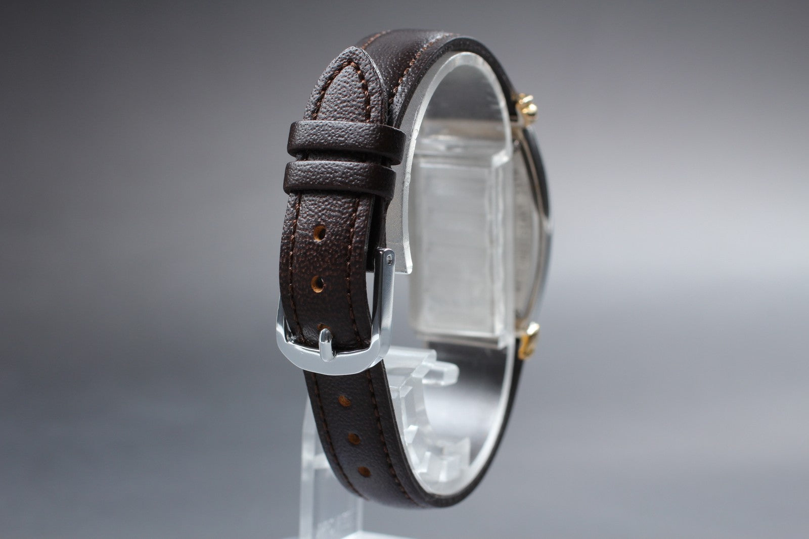 Vintage [Exc+5] Jean d'eve Sectora Gold 24mm Blue Women's Quartz Watch JAPAN