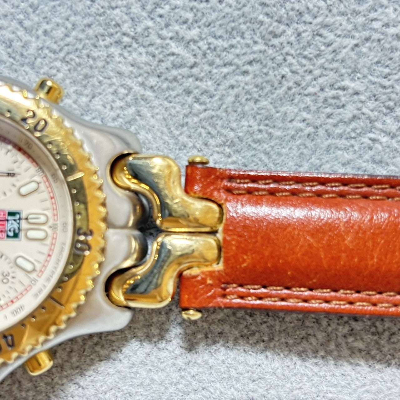 Vintage [Exc+5] TAG HEUER SENNA SEL S/el CG1123-0 Chronograph Men's Quartz Watch