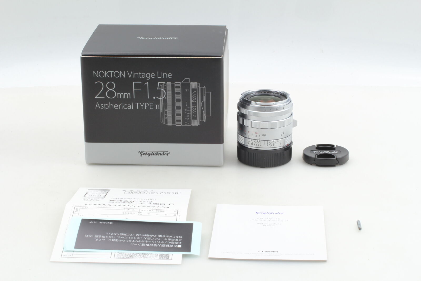 NOS Top MINT w/Box Voigtlander NOKTON 28mm f1.5 Aspherical Type II Leica M JAPAN