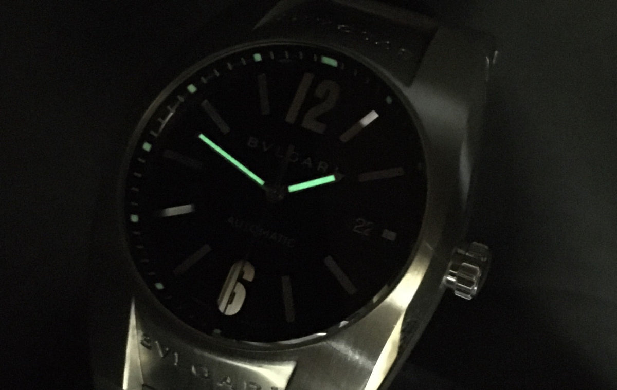 BVLGARI Ergon EG40S Black Dial Automatic Date Boy's Watch 40mm From JAPAN Box