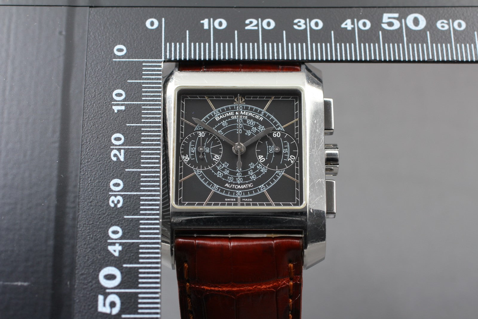 BAUME＆MERCIER Hampton 65530 Automatic Black Dial Men's Watch 34mm JAPAN Box