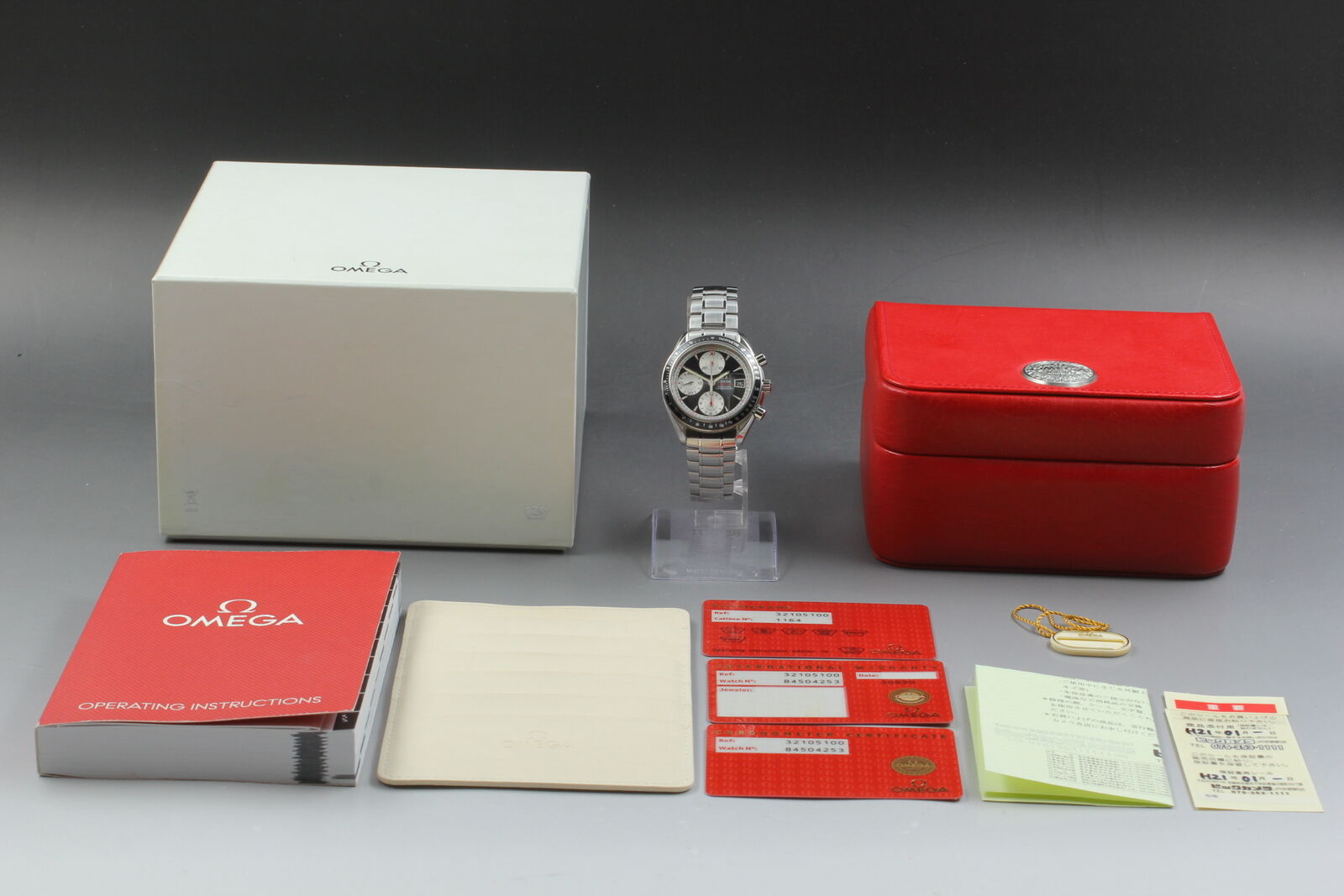 [N MINT w/ Box] OMEGA Speedmaster 3210.51 Chronograph Black AT Men's Watch JAPAN