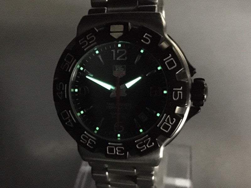 New Batt TAG Heuer Formula 1 WAC1110-0 Quartz Black Men's Watch 40mm JAPAN Box