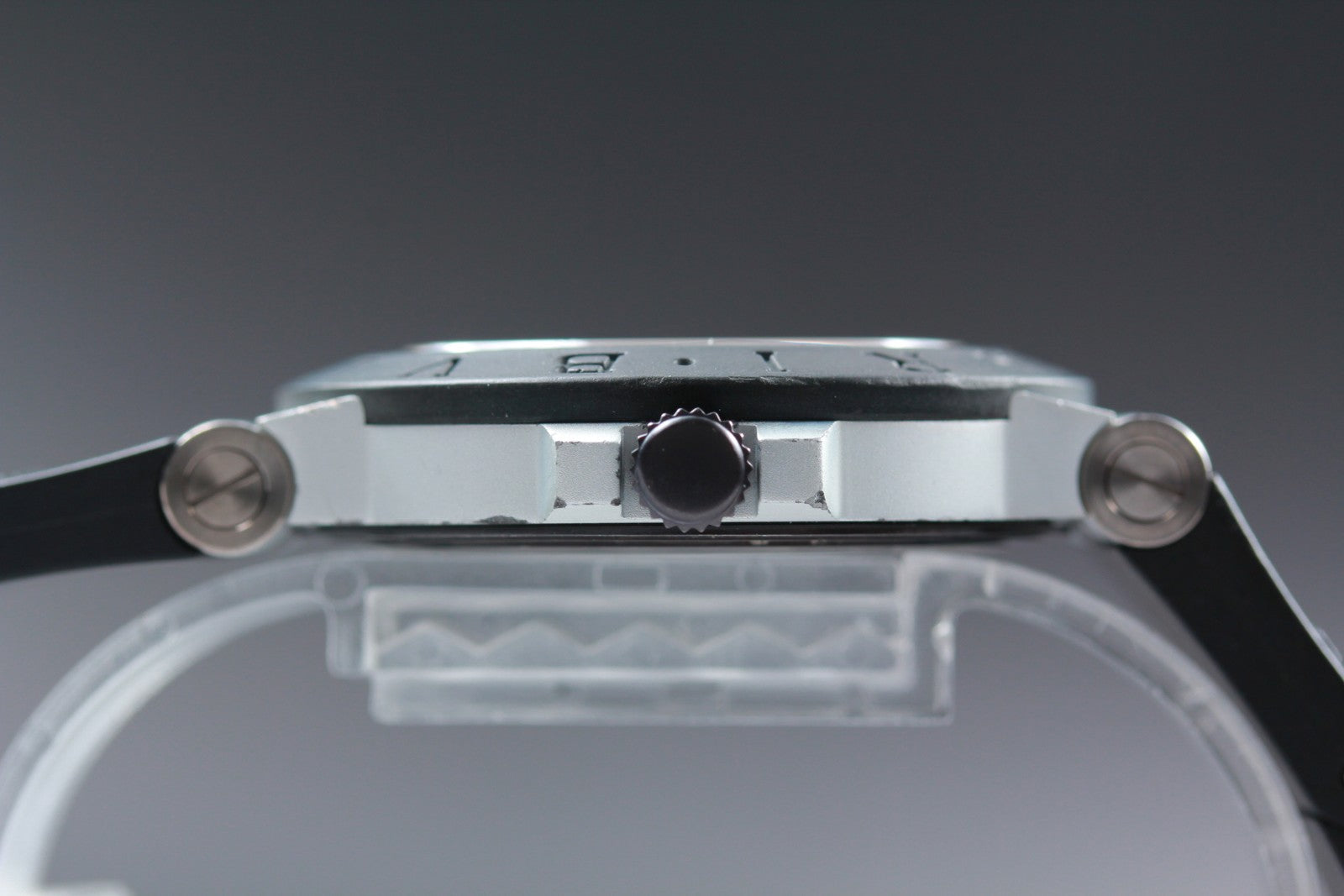 OH[Exc+5]Box BVLGARI Aluminum AL38TA Silver Men's Automatic Watch 38mm JAPAN