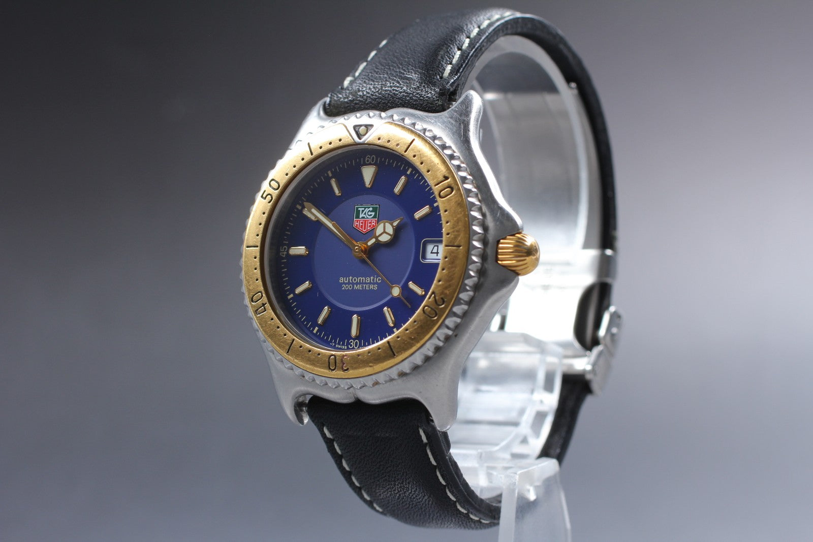 [Exc+5] TAG HEUER Professional WI2151 Blue Dial Automatic Boy's Watch 37mm JAPAN