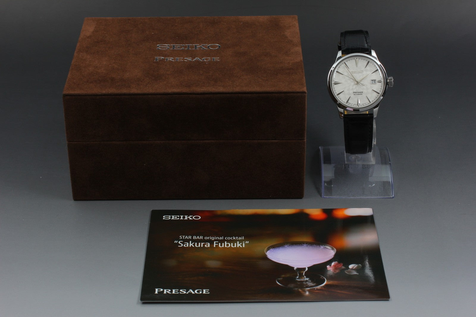 N MINT*Box SEIKO Presage SARY089 4R35-02F0 Sakura Fubuki Limited Automatic Watch