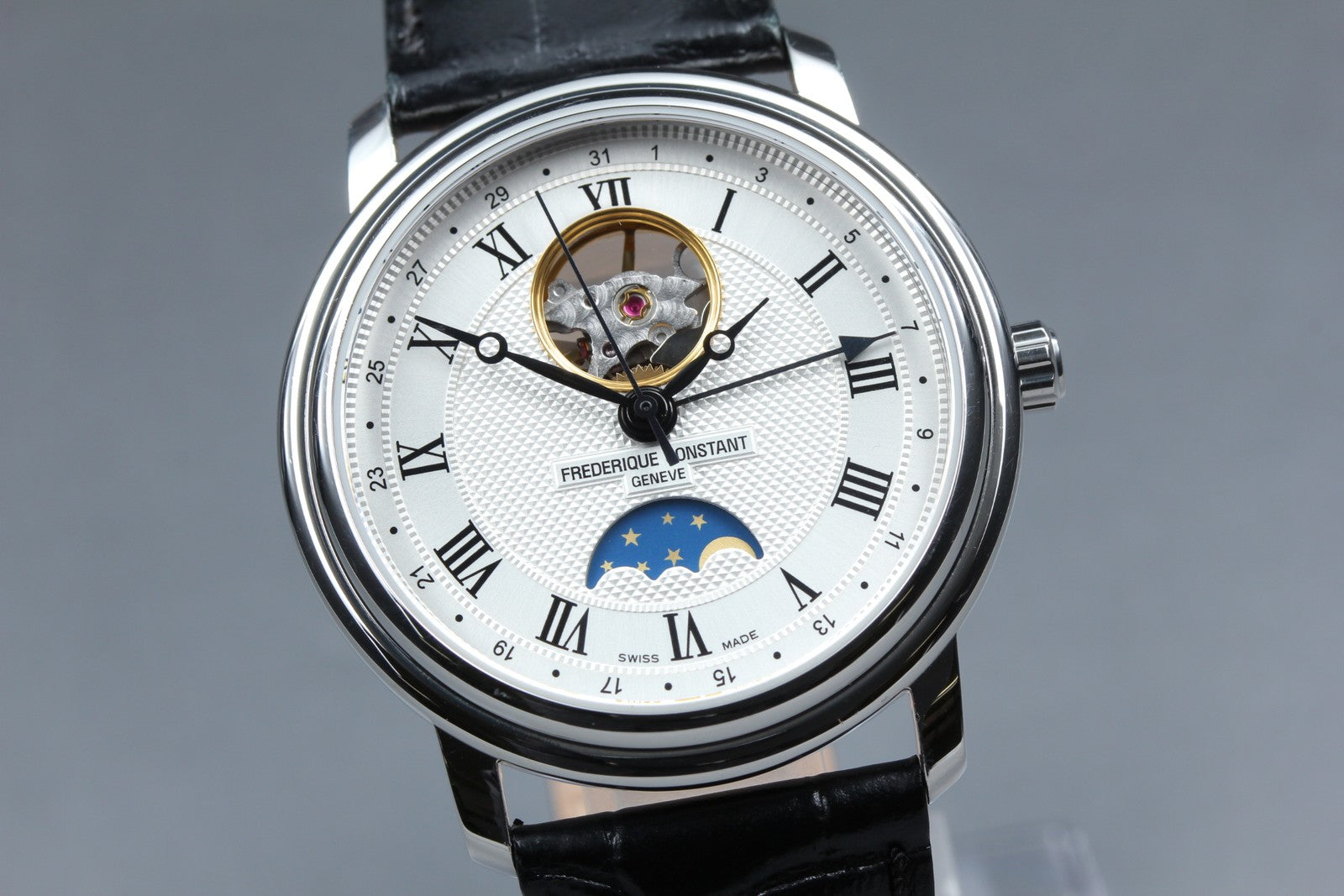 [w/ Box] Frederique Constant FC-330/335X4P4/5/6 Moon Phase Automatic Men's Watch