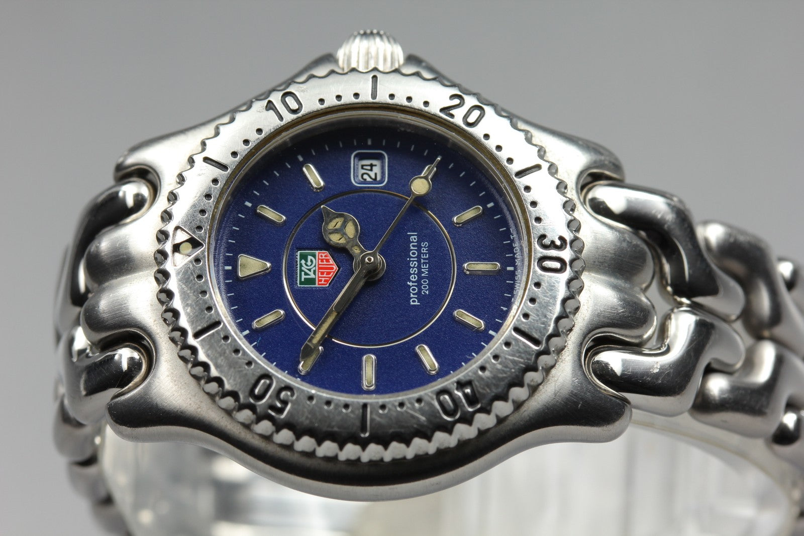 Vintage TAG Heuer SEL WG131A Quartz Blue Dial Women's Watch 28mm JAPAN