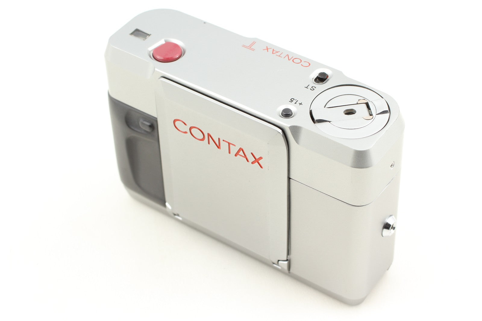[Top MINT] Contax T Silver 35mm Film Camera Carl Zeiss T* + T14 Flash From JAPAN