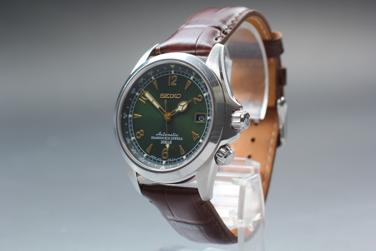 [ Exc+5] SEIKO Alpinist 6R15-00E0 SARB017 Green Dial Automatic Men’s Watch JAPAN