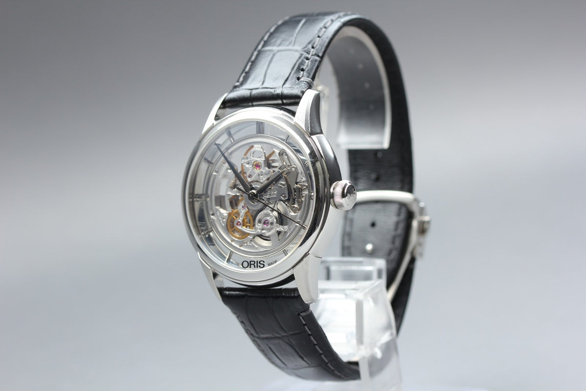 ORIS Artelier Translucent Skeleton 7684 Automatic Men's Watch 40mm JAPAN Box