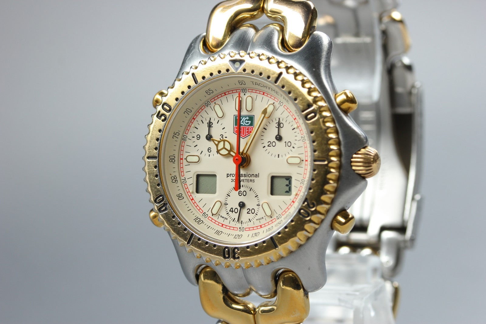 [READ!] TAG HEUER SENNA SEL S/el CG1123-0 Chronograph Men's Quartz Watch Box