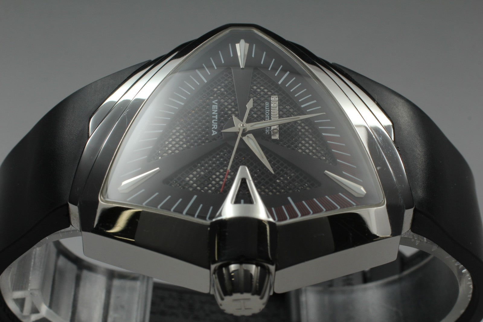 HAMILTON Ventura H246551 Black Dial Automatic Men's 26J Watch XXL 46mm JAPAN