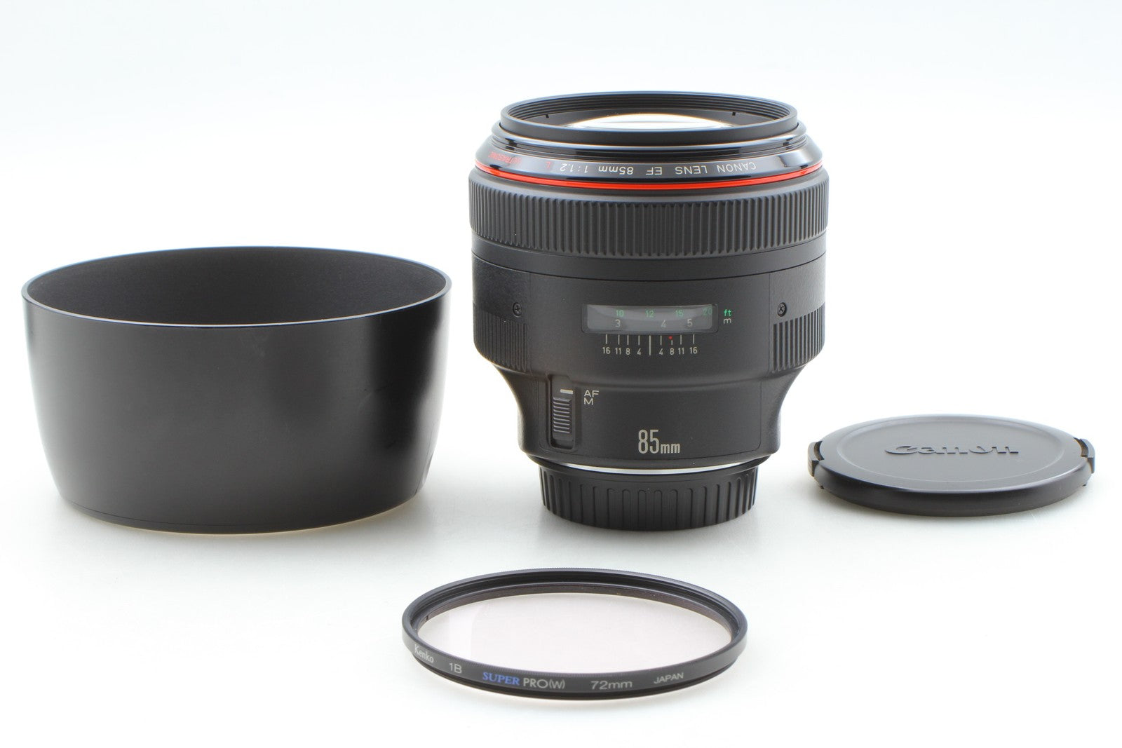 MINT w/Hood] Canon EF 85mm f/1.2 L USM Lens for EF Mount From JAPAN
