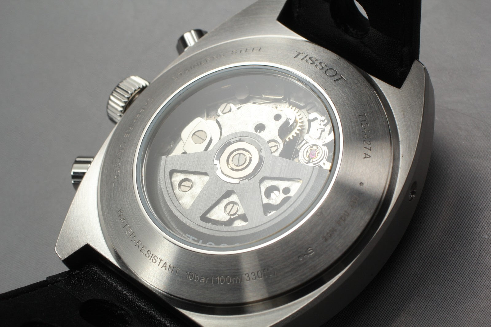 TISSOT Heritage T124427A Black Automatic Chronograph Men's Watch 43mm JAPAN Box