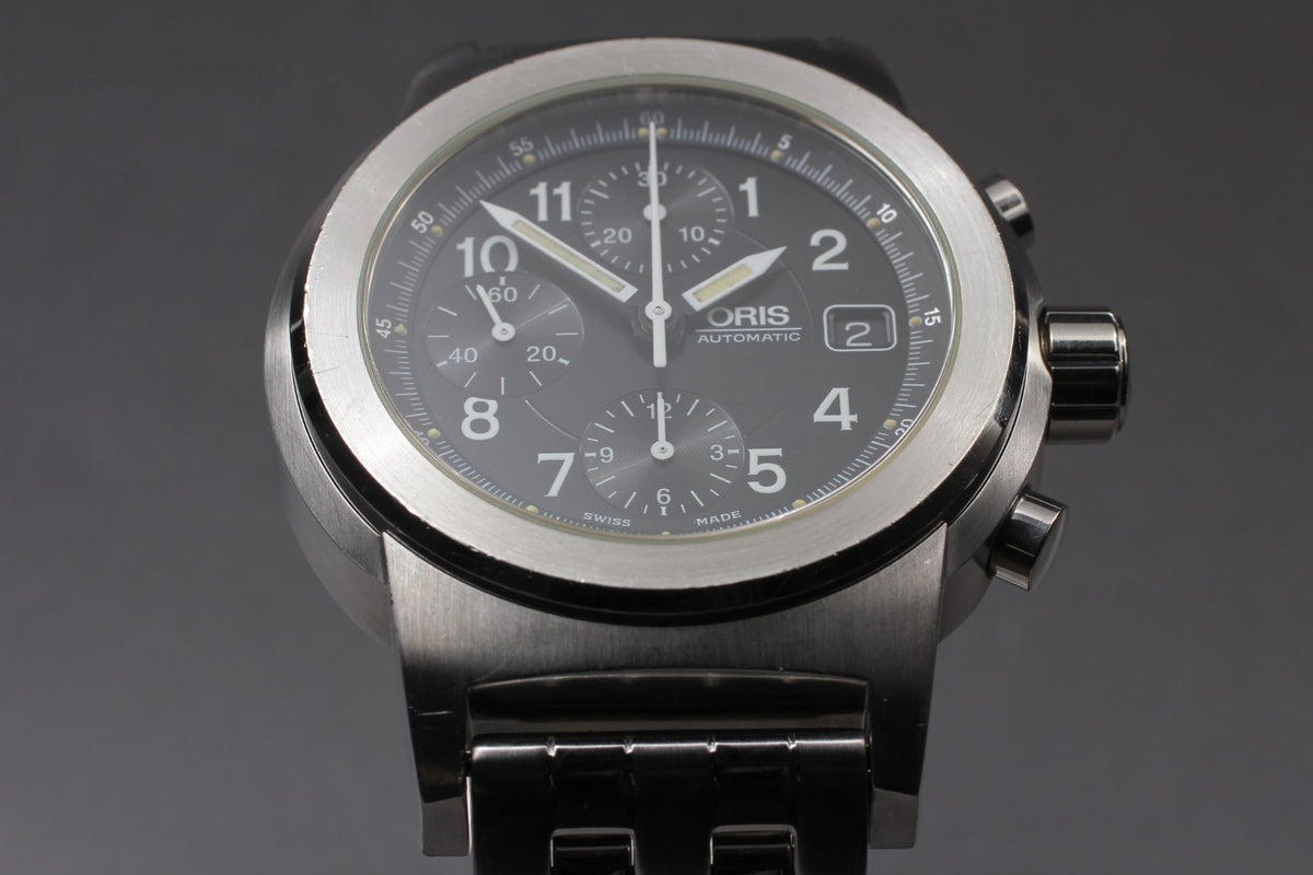 [Exc+5] ORIS Big Crown 7511 Automatic Chronograph Black Dial Silver Men's Watch
