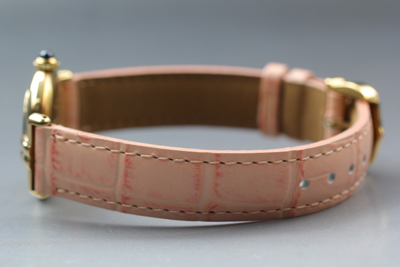 Vintage Cartier Must Colisee Vermeil 590002 Gold Pink 23mm Women's Quartz Watch