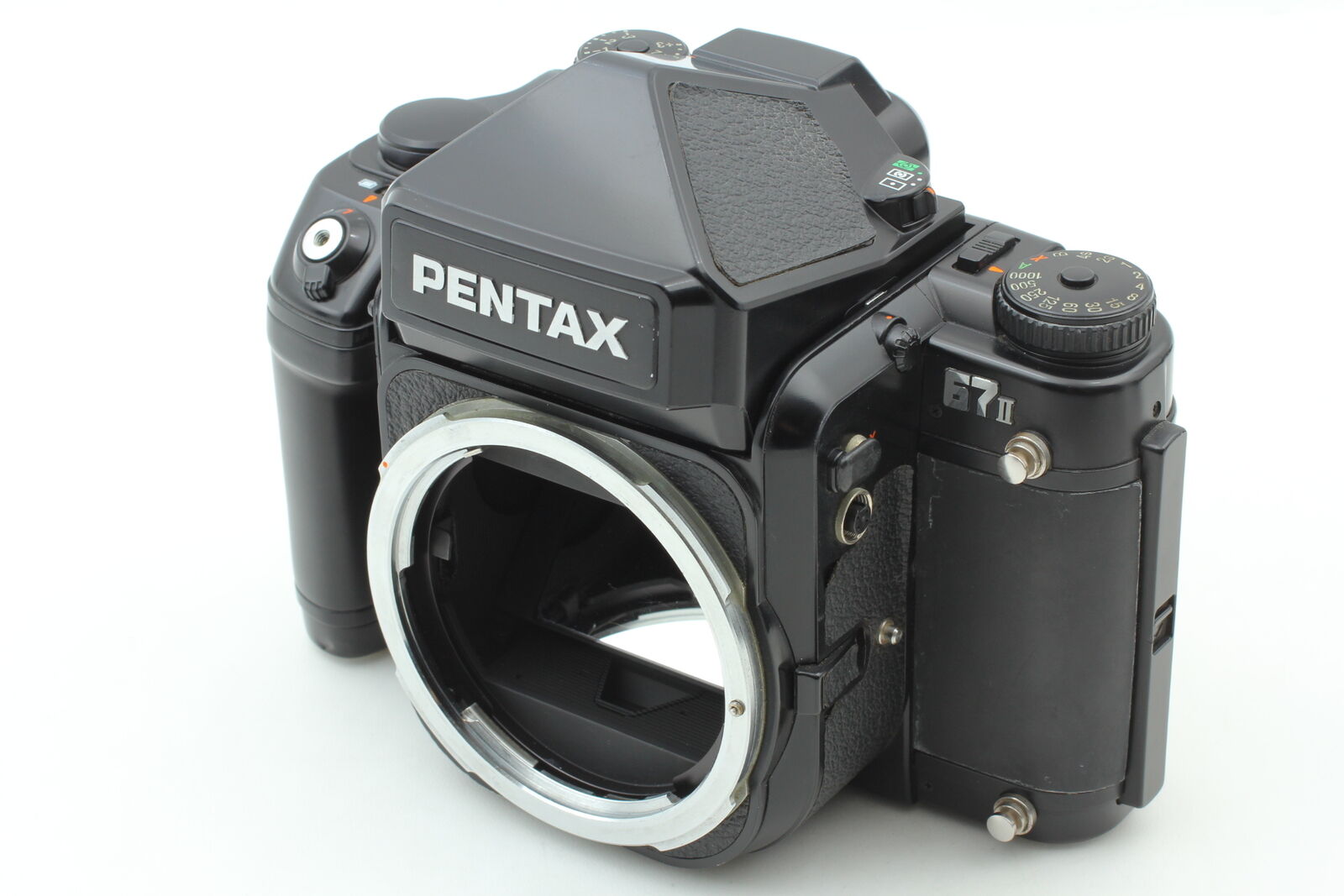 [Exc+5 w/Strap Grip] Pentax 67II Film Camera + 75mm f4.5 Lens AE From JAPAN