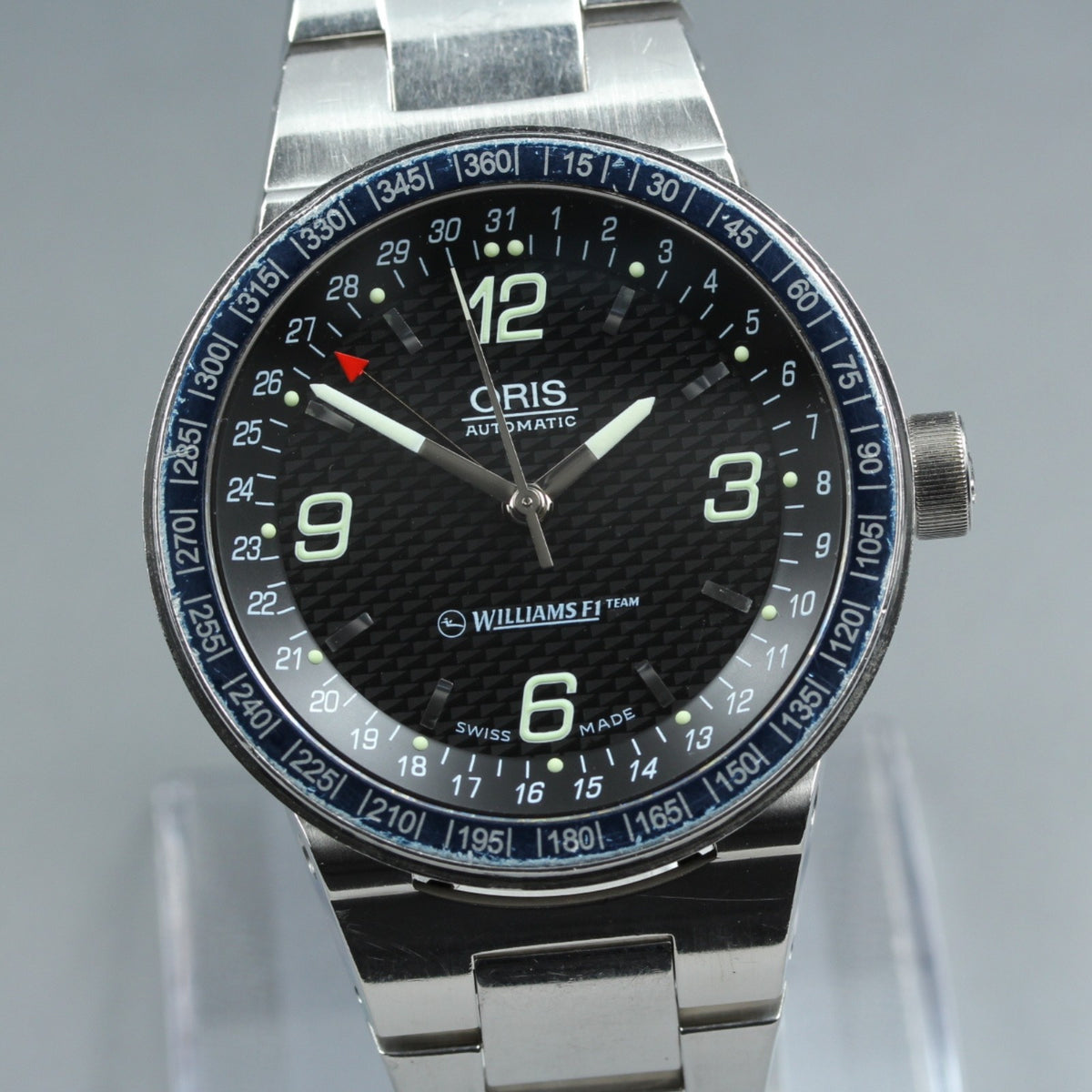 ORIS Williams F1 Team Pointer Date 7585 Automatic Men's Watch 42mm JAPAN Box