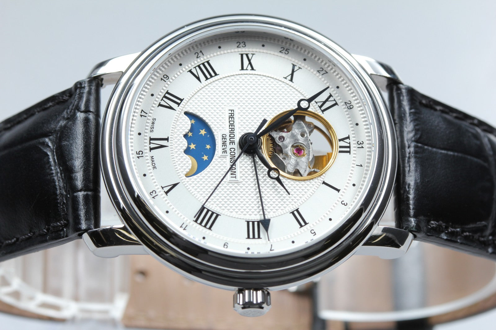 [w/ Box] Frederique Constant FC-330/335X4P4/5/6 Moon Phase Automatic Men's Watch