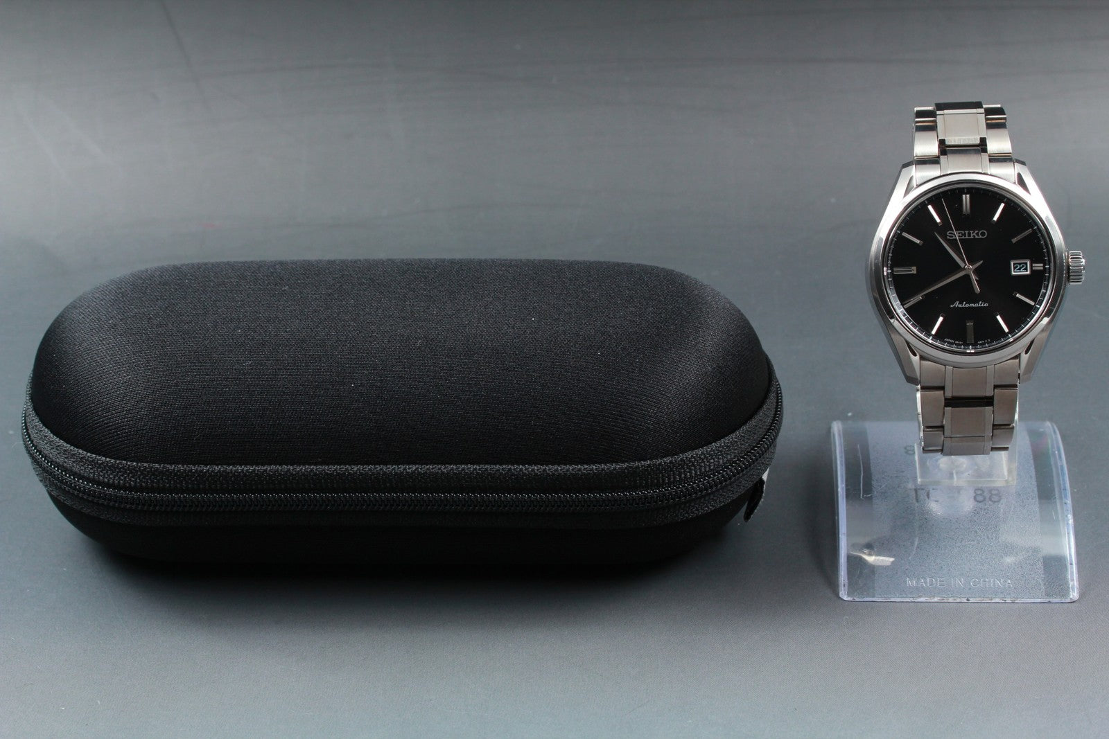 Exc+5* SEIKO Presage 6R15-03P0 Automatic Black Dial Boy's Watch 40mm JAPAN