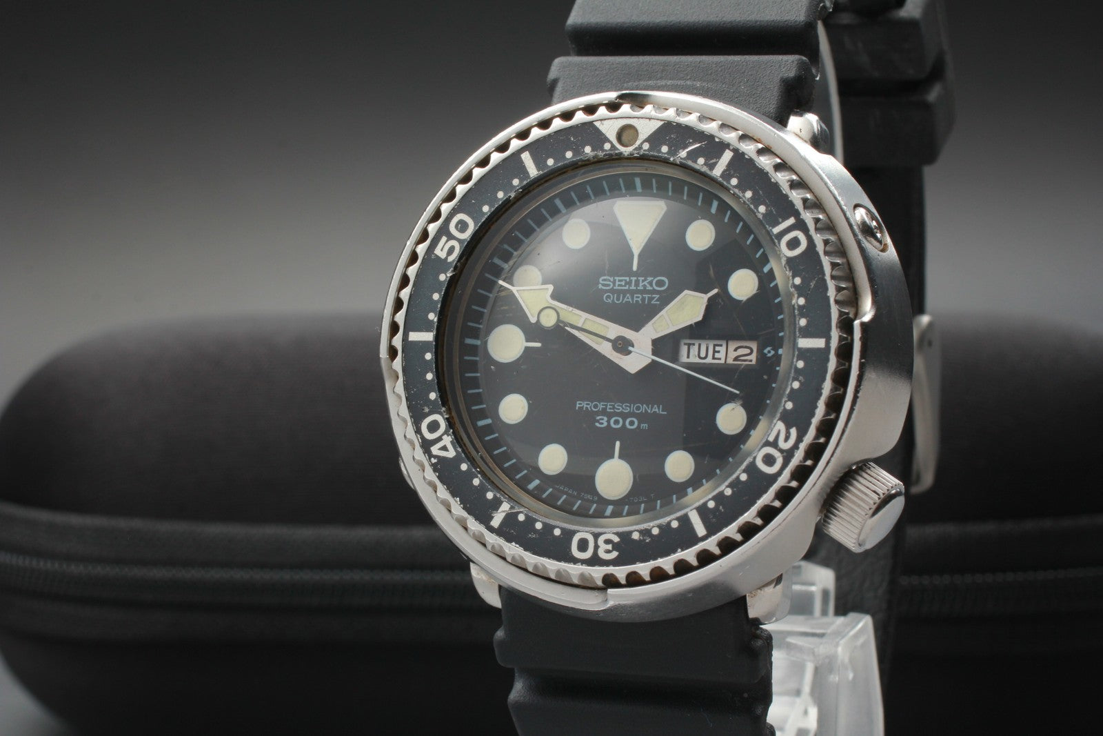 Exc+4* SEIKO Seiko Professional 300m Diver 7549-7010 Quartz Men’s Watch 47mm JP