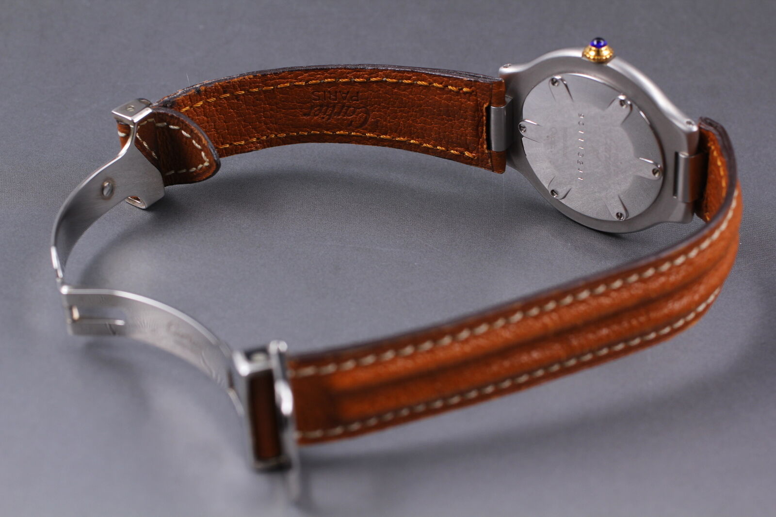 New Battery [Exc+5] Cartier Must de Cartier 21 31mm Unisex Quartz Watch JAPAN