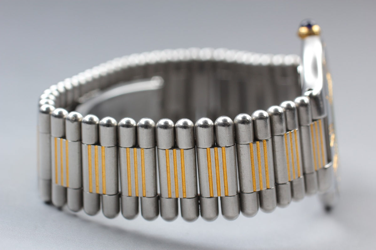 Vintage Cartier Must de Cartier 21 31mm Silver Gold Unisex Quartz Watch Pouch