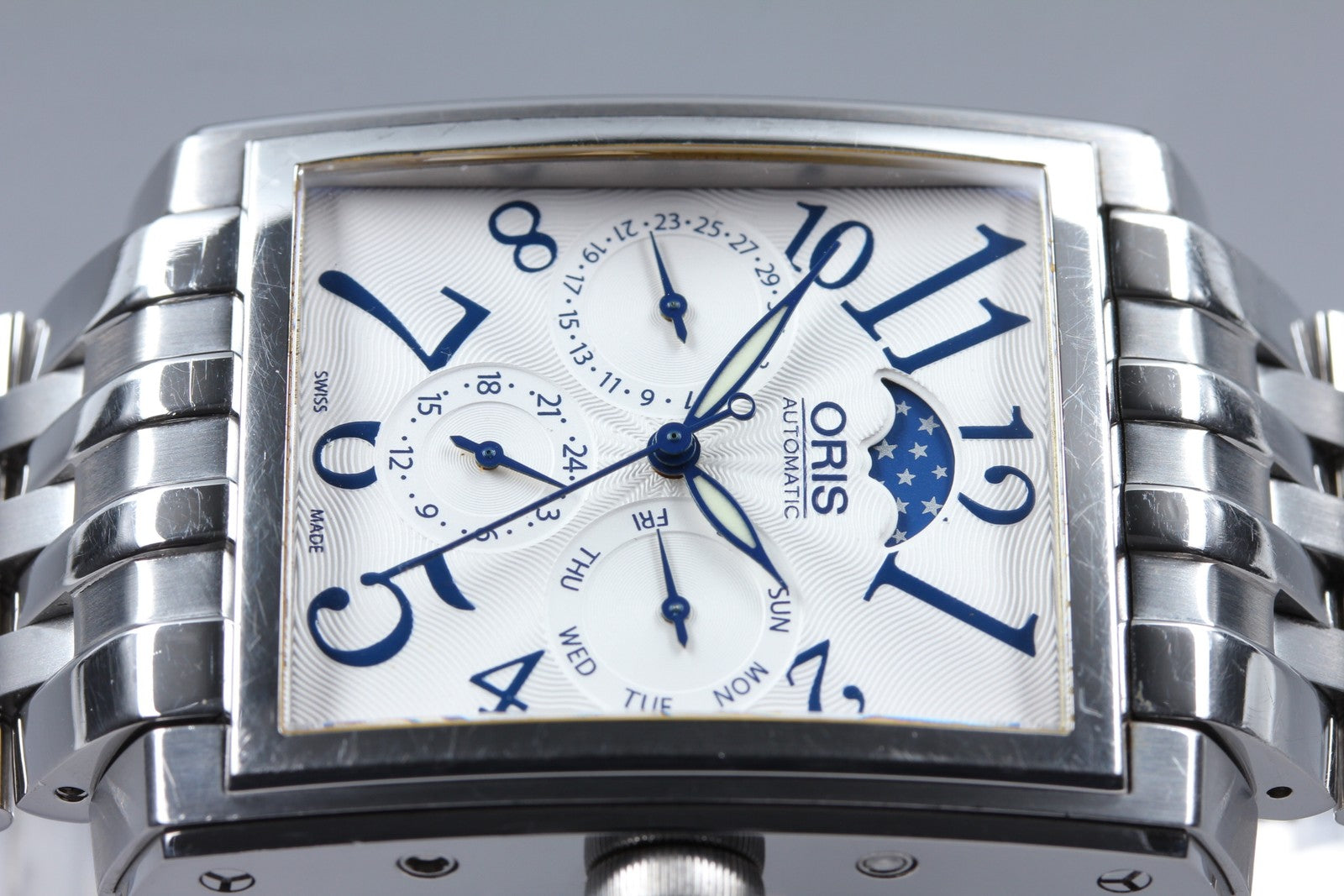 [Exc+5] ORIS Rectangular Complication 7658 Moon Phase 33mm Automatic Men's Watch