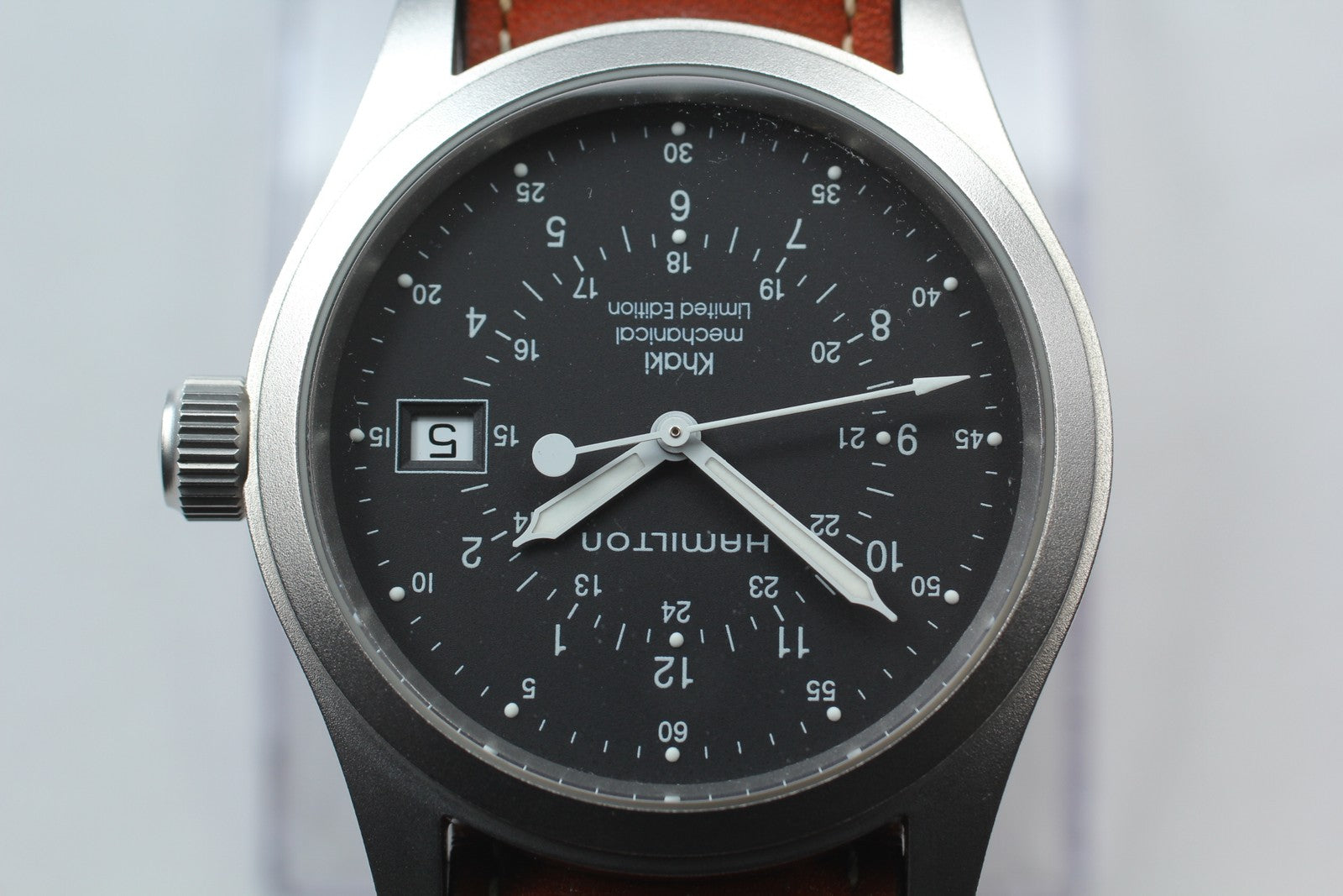 [N MINT-] Hamilton Khaki Mechanical H041221925 041220 Mens Watch Limited Edition