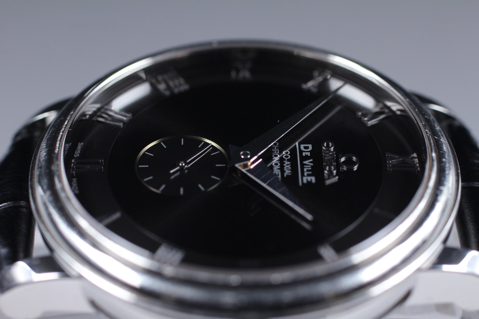 [Exc+5 Box] Omega De Ville Prestige 4813.50.01 38mm Black Automatic Men's Watch
