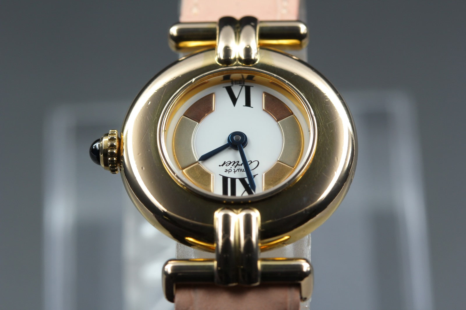 Cartier Must Colisee Vermeil 590002 Pink Gold Women's Quartz Watch Vintage