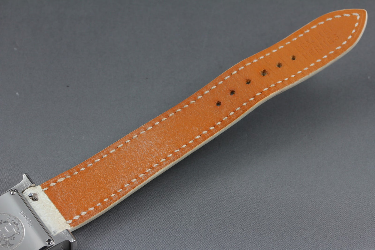 HERMES H Watch HH1.210 Silver Pink Dial 21mm Woman's Watch Quartz JAPAN