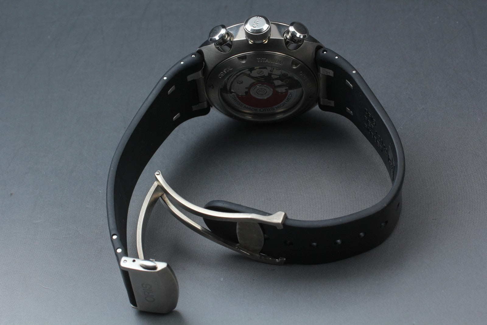 Limited [Exc+5] ORIS Williams TT3 Chronograph 7587 Black Automatic Men's Watch