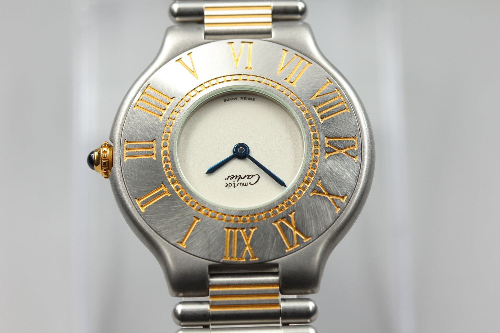 Vintage Cartier Must de Cartier 21 31mm Silver Unisex Quartz Watch [Pouch]