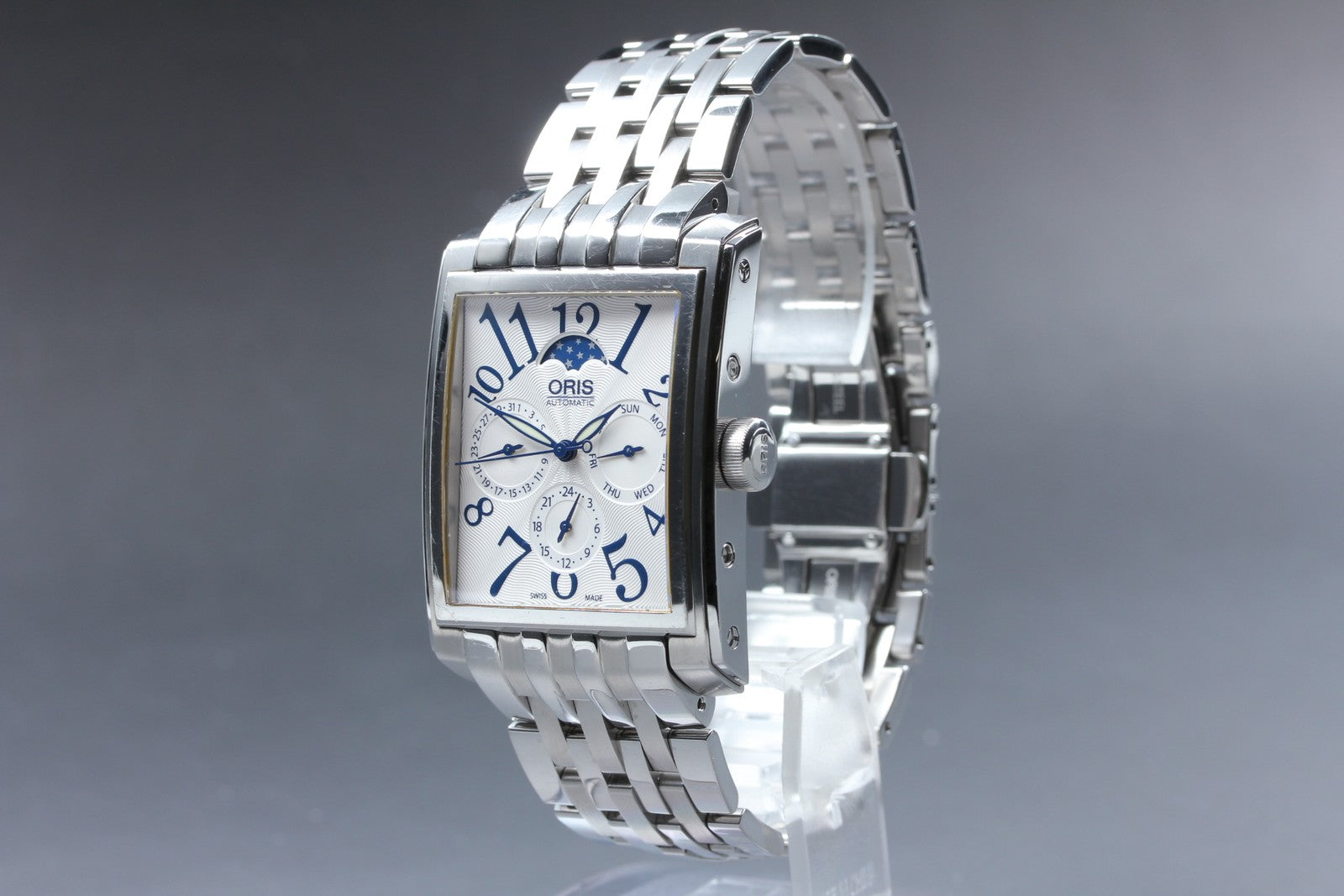 [Exc+5] ORIS Rectangular Complication 7658 Moon Phase 33mm Automatic Men's Watch