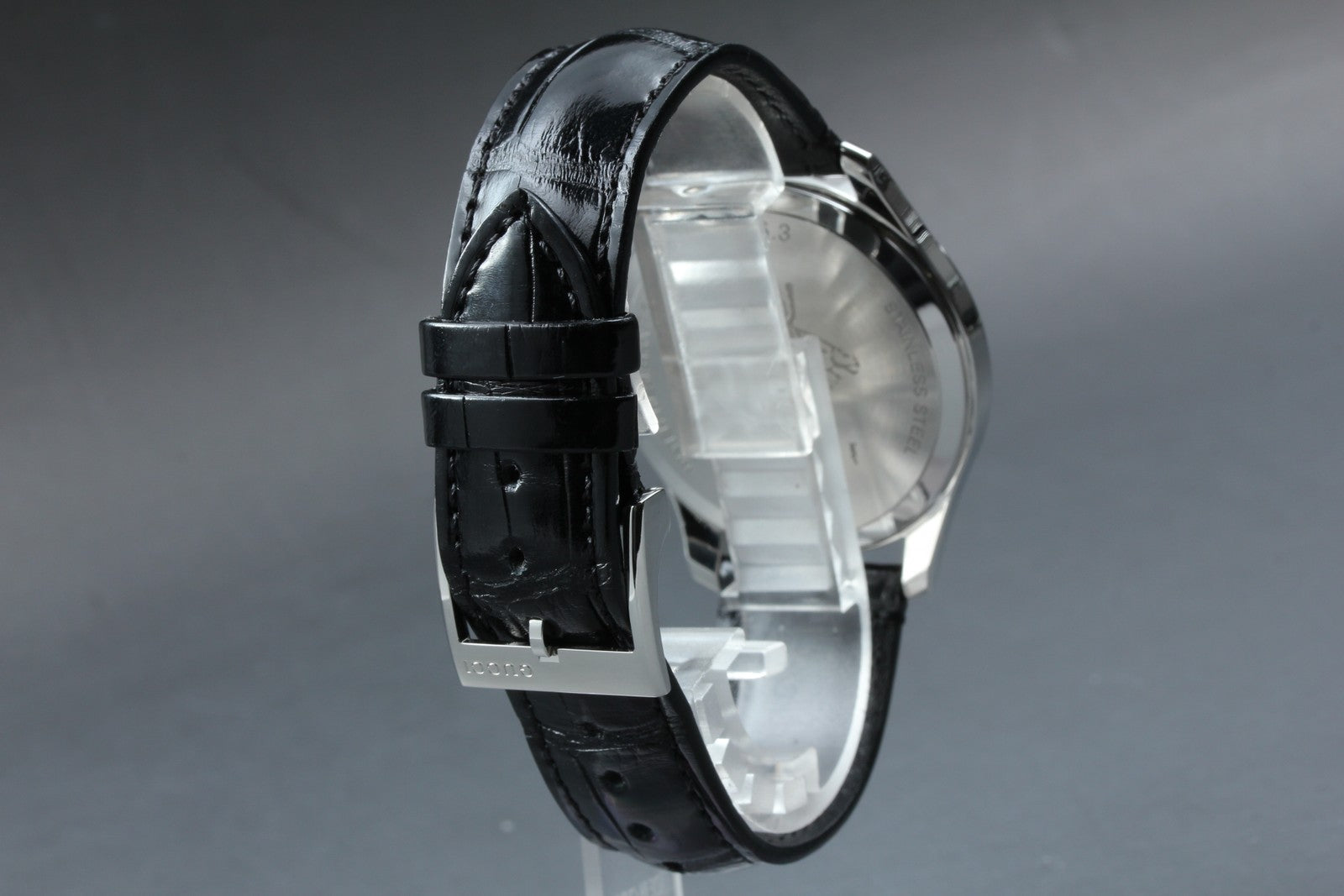 [Near MINT Box] Gucci G-Timeless Moonphase 126.3 YA126327 Black Men's Qz Watch