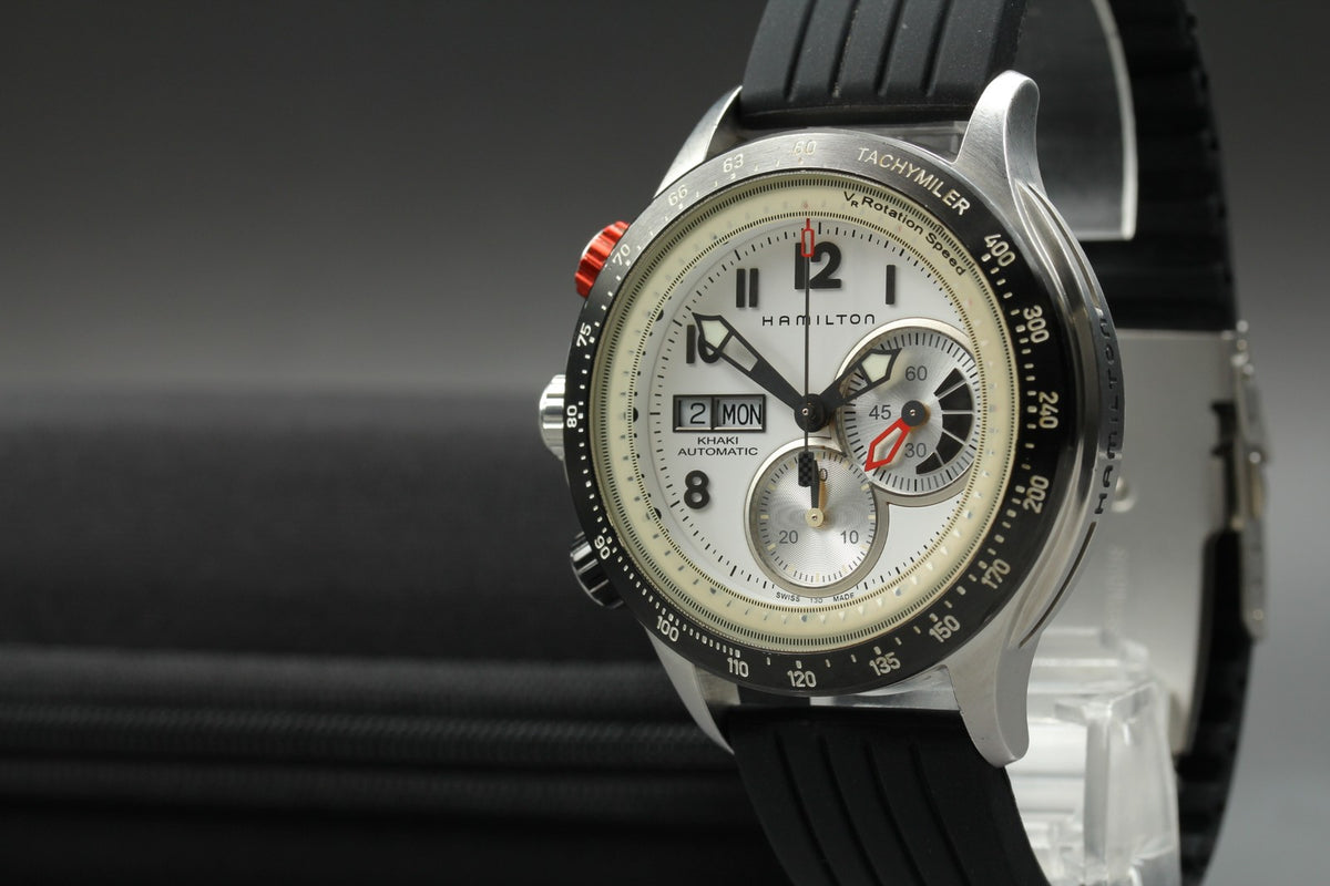 Hamilton Khaki Tachymiler H717260 Automatic Chronograph Men's Watch 45mm JAPAN