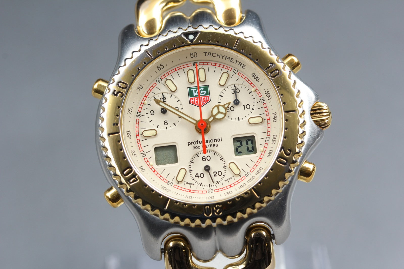 Vintage TAG HEUER SEL.s/el CG1123-0 Professional Quartz Chronograph Men's Watch