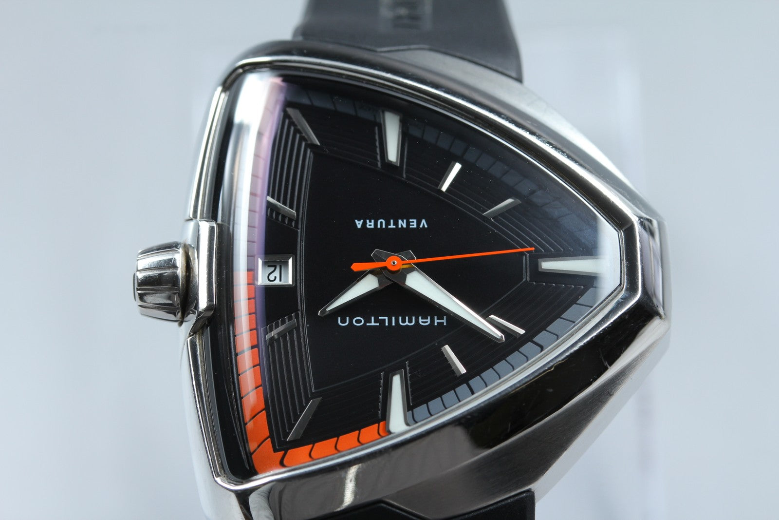 Hamilton Ventura Elvis80 H245510 Quartz Date Men's Black Watch 41mm JP Exc+5*Box